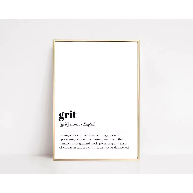 Affiche de définition de bureau drôle, peinture sur toile avec mots de motivation, tableau d'art mur