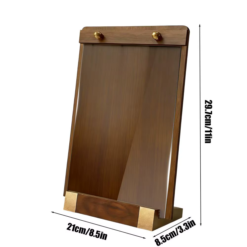 Présentoirs de table en acrylique pour menus, horizontaux et verticaux, avec base antidérapante, pré