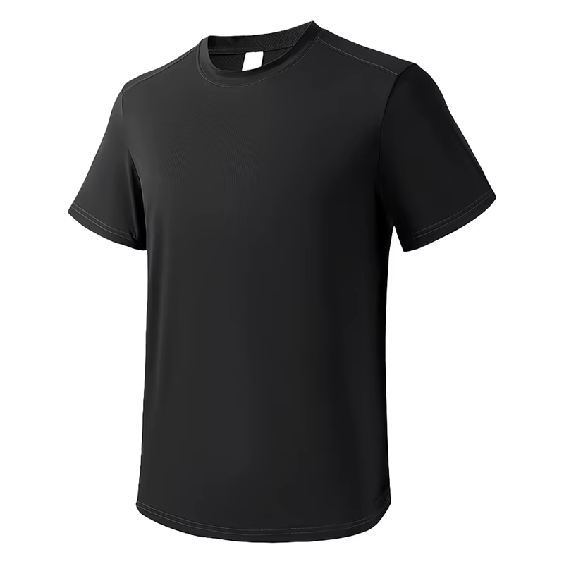 JNLN T-shirt de sport pour homme, trekking, randonnée, escalade, course à pied, t-shirt à manches co