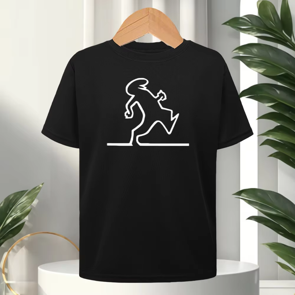 La Linea The Line Osvaldo Cavandoli T-shirt pour hommes et femmes, t-shirts à la mode, Streetwear, c