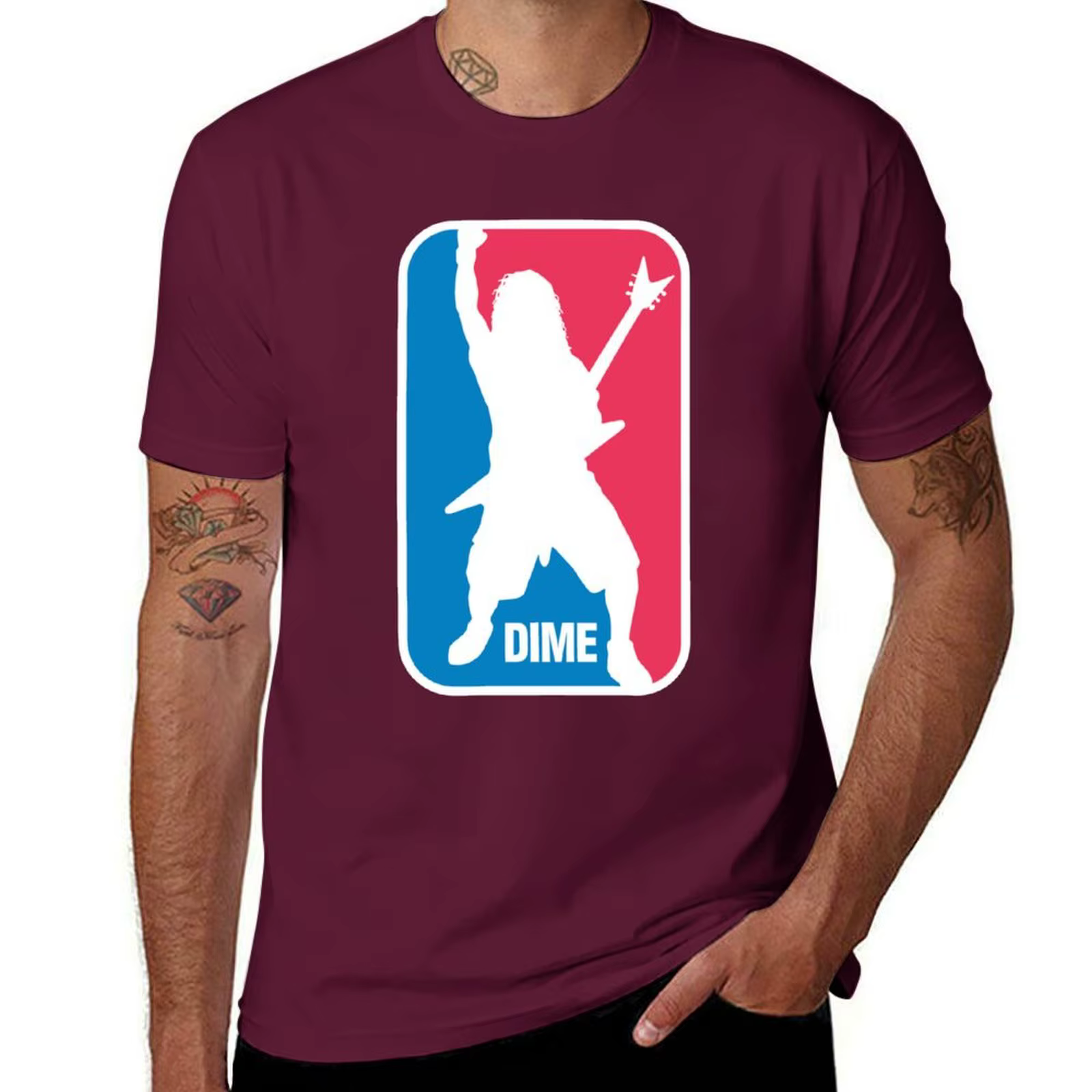 T-shirt DIMEBAG DARRELL à séchage rapide pour garçon, blanc, avec motifs graphiques pour hommes