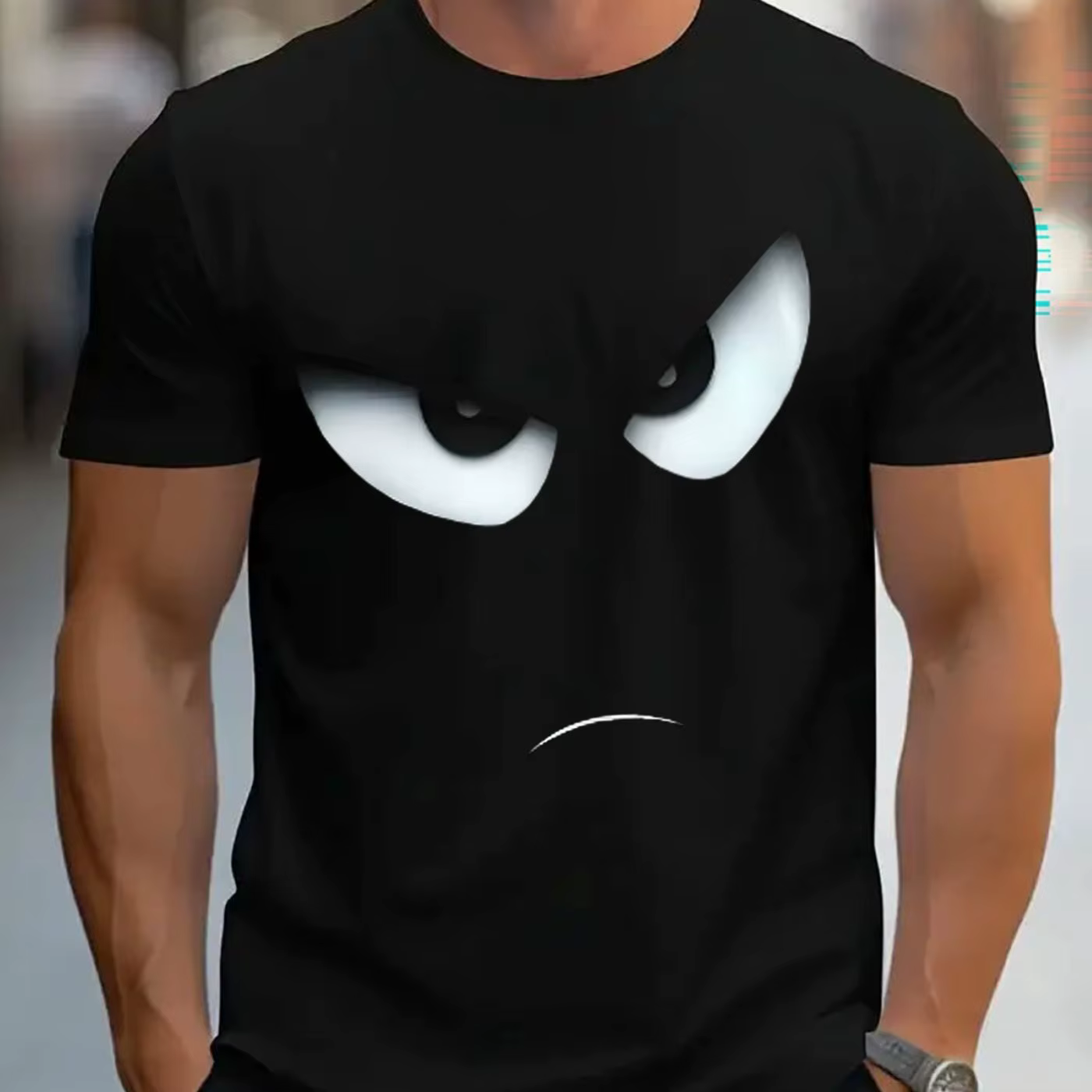T-shirt pour homme - Col rond confortable, coton décontracté à manches courtes, tissu doux et respir