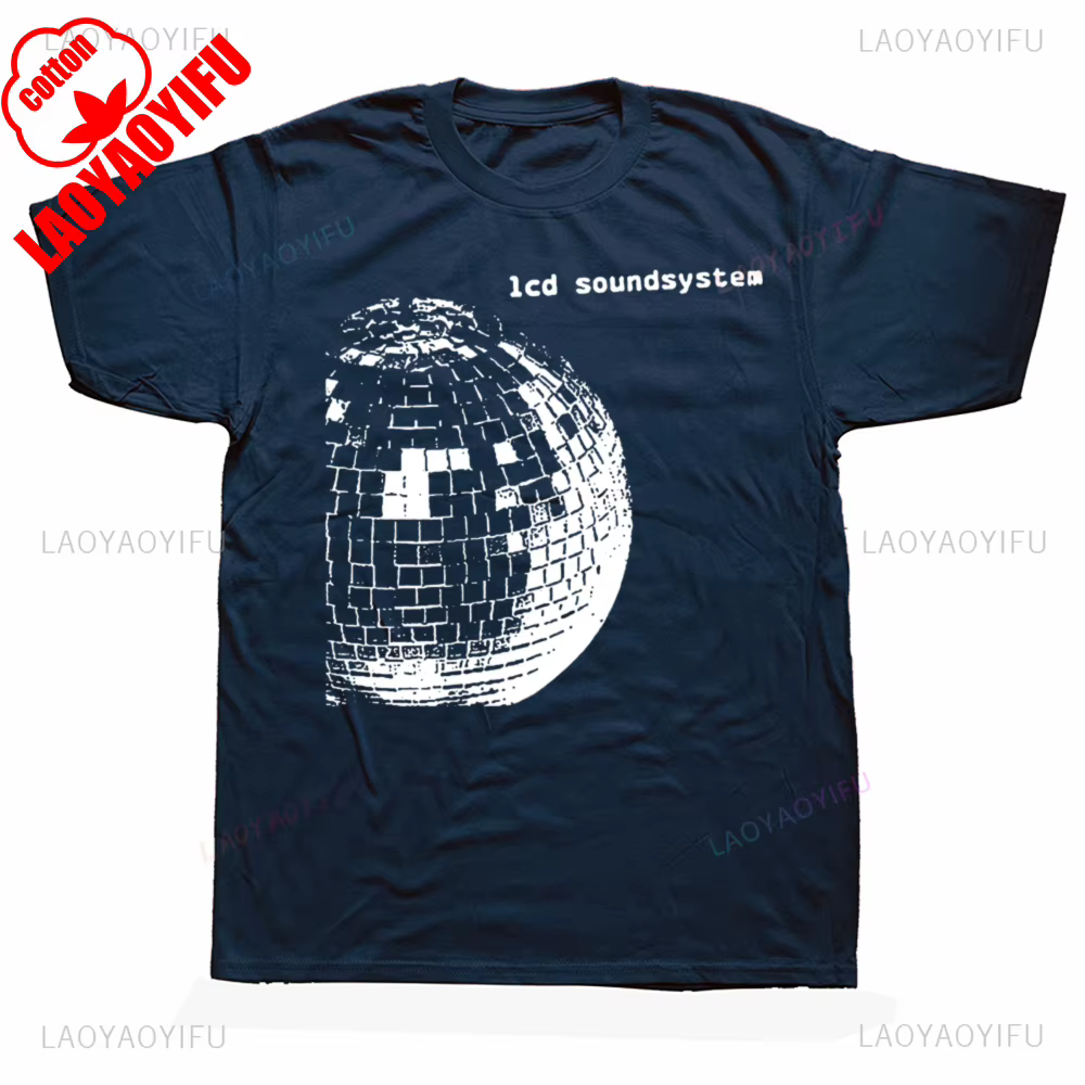 12 LCD Soundsystem Logo t-shirts hommes femmes haute qualité coton Humor Streetwear t-shirt à manche
