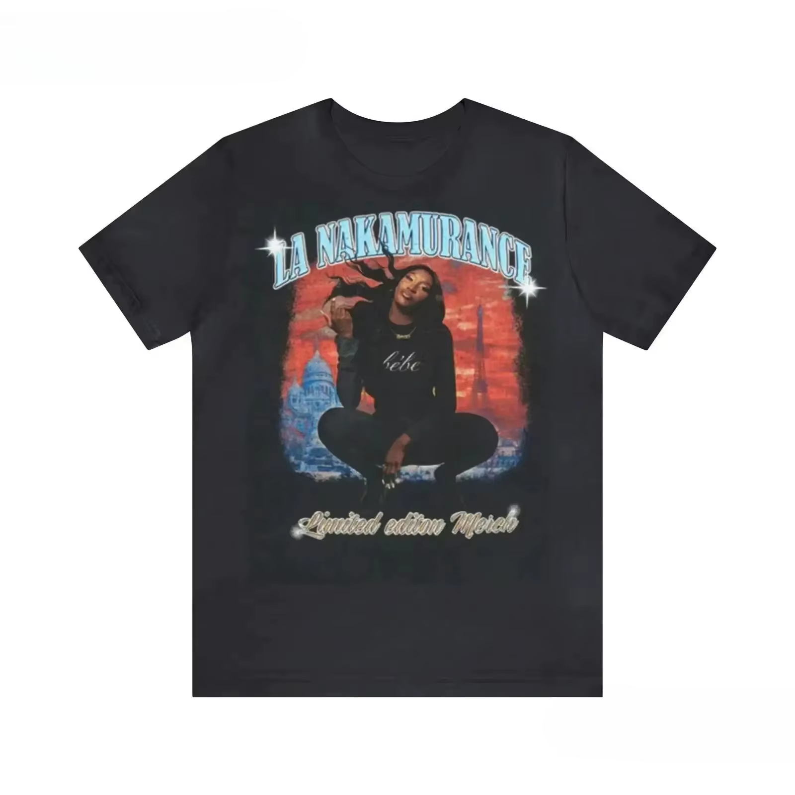 T-shirt Aya Nakamura 2026, maillot Nakamurance, vintage, lavé, doux, vêtements de créateur, mode, po