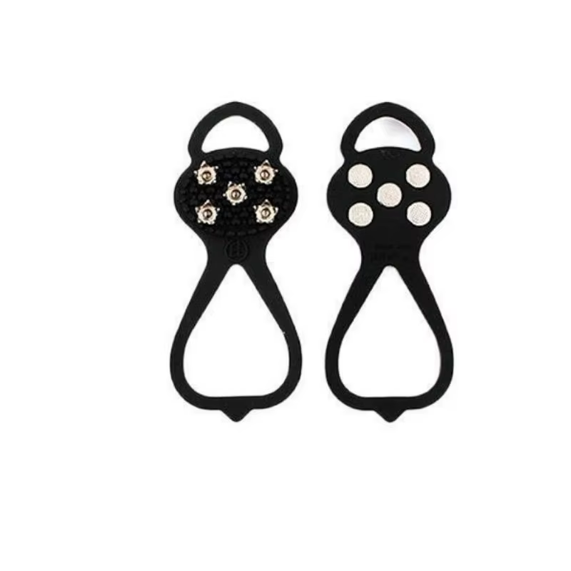 1 paire de crampons antidérapants à 5 pointes pour chaussures de marche, de camping, de neige et de