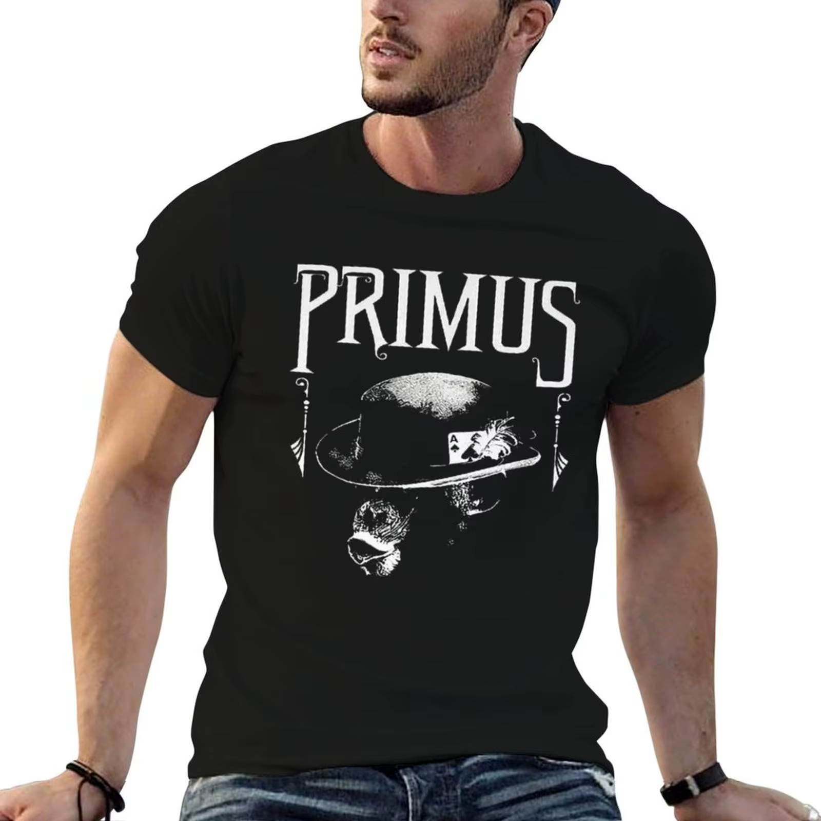 T-Shirt avec Logo Primus pour hommes, en coton 100%, t-shirt d'été personnalisé