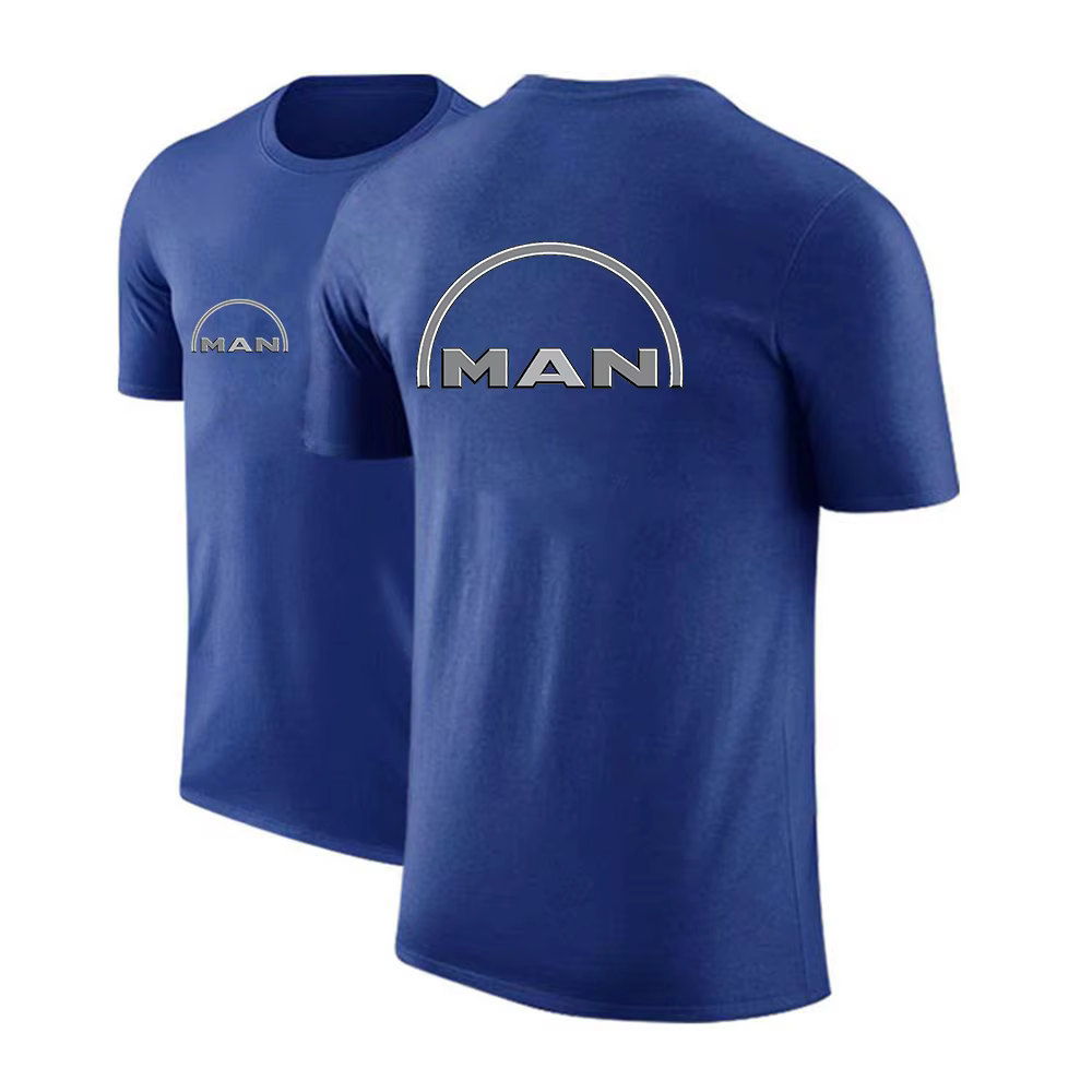 T-shirt à manches courtes pour hommes, avec Logo de voiture, camion imprimé, Protection Uv, dessus r