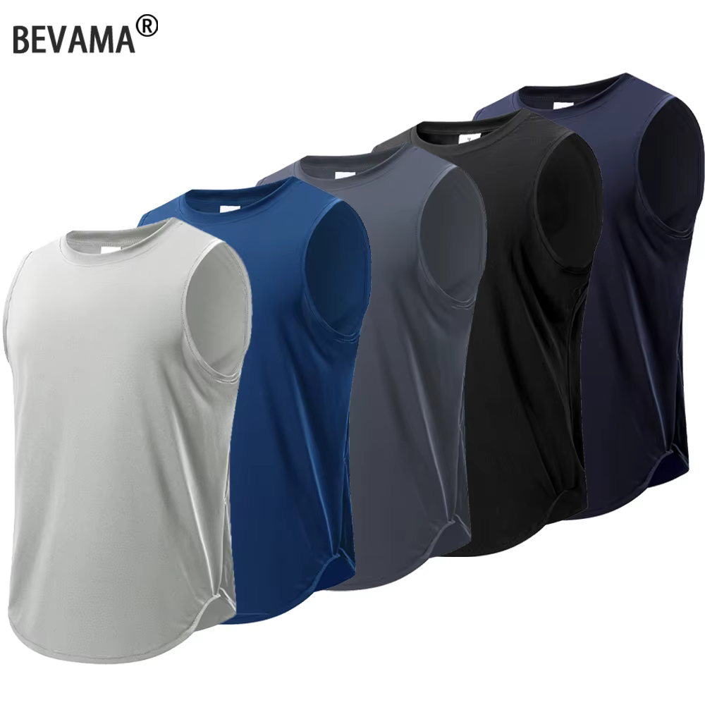 Débardeur basique de Fitness pour hommes, haut de Sport à séchage rapide, gilet de course, Fitness,
