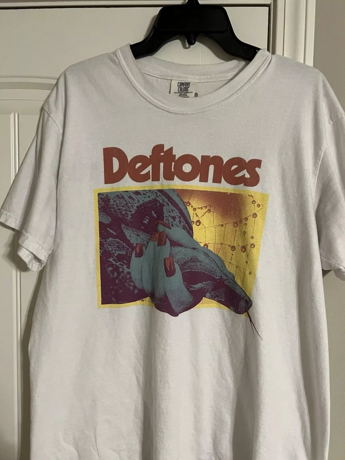 Chemise de tournée Deftones 2025, chemise unisexe blanche avec motif Deftones, t-shirts pour hommes,