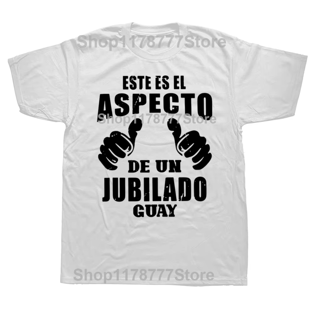 T-shirt décontracté unisexe en coton This Is A Cool Reti123, cadeau rétro, papa espagnol, Jeffplacée