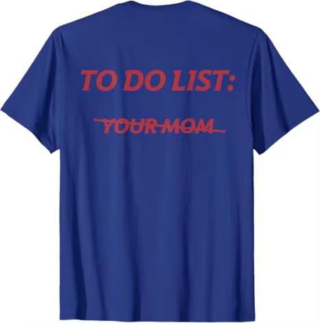 Liste de choses à faire pour votre maman, blagues drôles (à l'arrière), lettres imprimées personnali