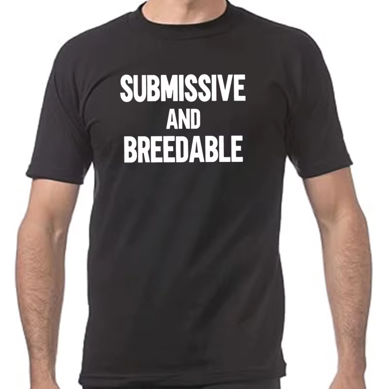 T-shirt soumis et respirant Humor drôle femmes hommes vêtements 100% coton unisexe col rond été t-sh