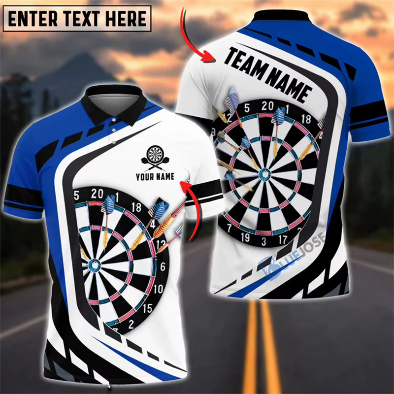 2025 Nouveau design Polos Unisexe Personnalité Nom personnalisé Bouton de revers Polo Unique Impress