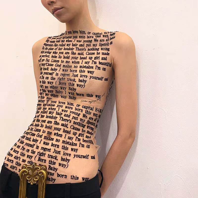 Haut à col rond en maille fibrprécieuse pour femme, haut décontracté mince, vêtements hipster, artic