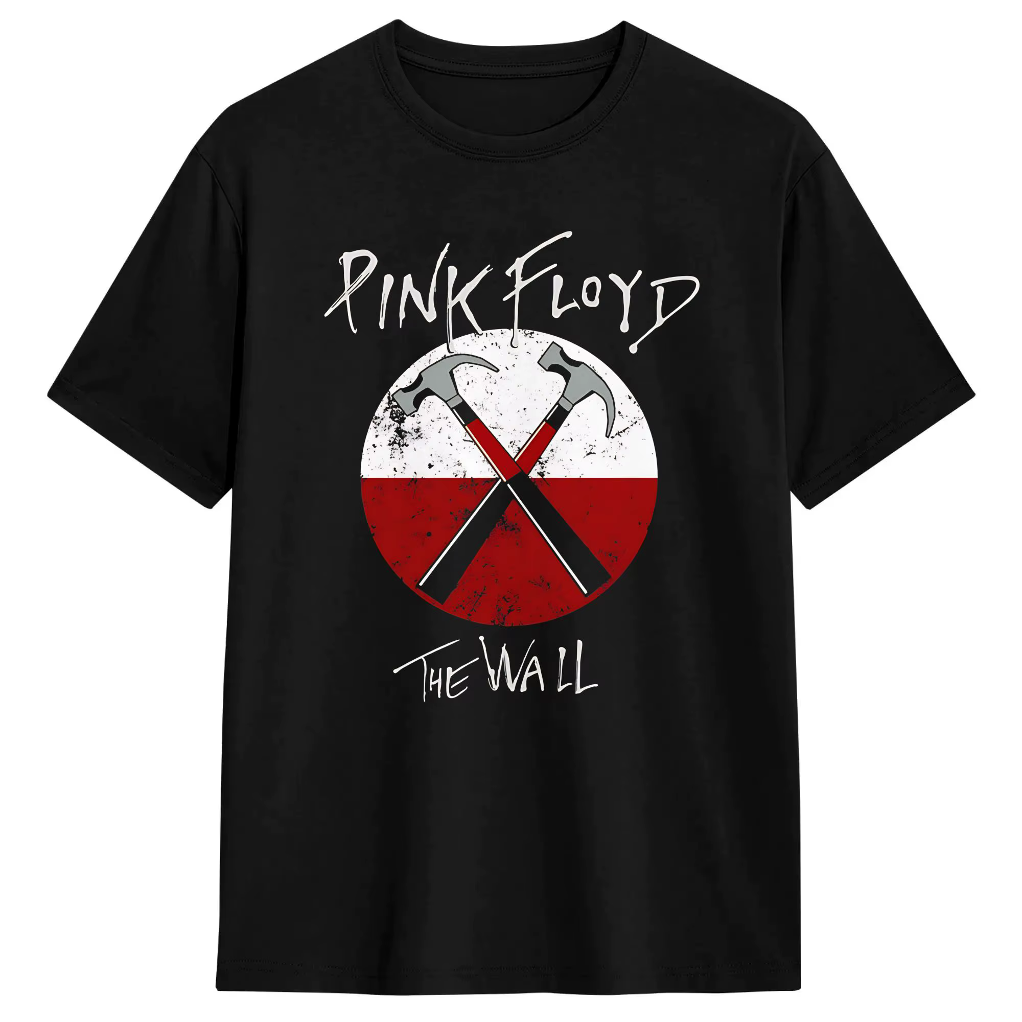 T-shirts pour hommes P-Pink Floyds Hammer Pink, hauts 100% coton, t-shirt Vintage à manches courtes 