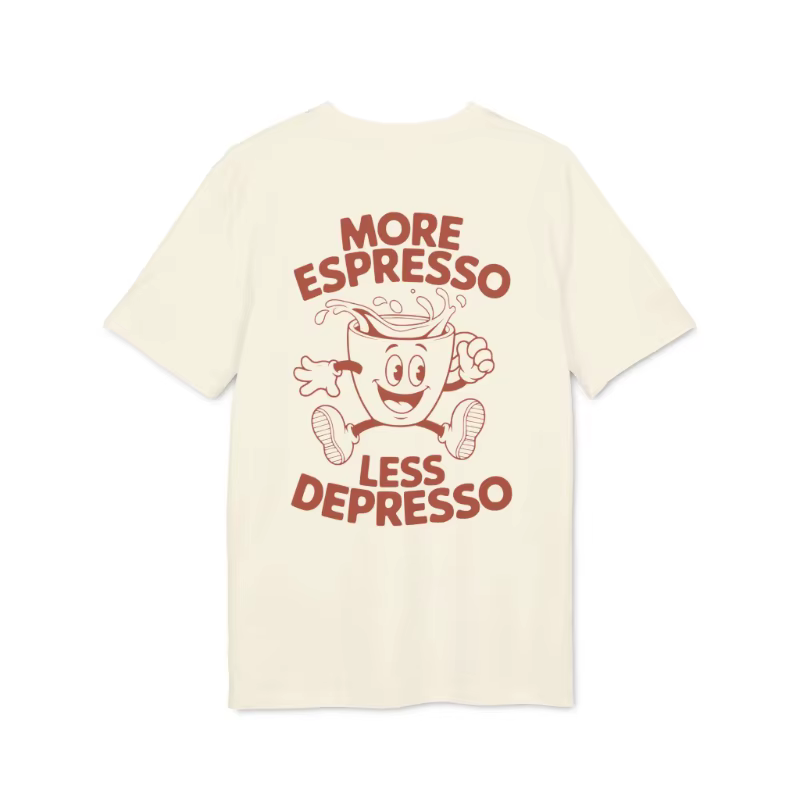 Citations intéressantes de chemises pour passionnés de café, manches courtes d'été en pur coton pour