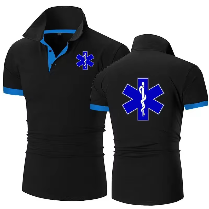 EMT Paramedic Services médicaux d'urgence polo hommes t-shirt style décontracté de haute qualité cor