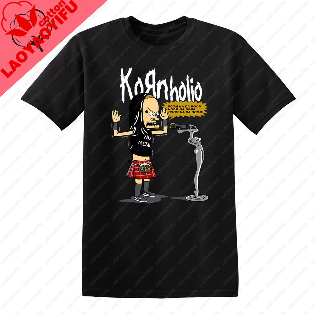 Nouveaux t-shirts Kornholio Fun pour hommes et femmes, t-shirts décontractés en coton à col rond, un