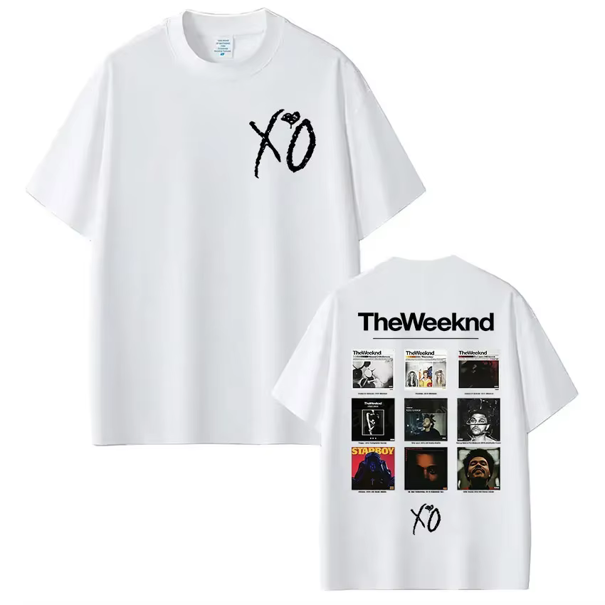 Rappeur The Weeknd Xo Album 2025 t-shirts graphiques femmes hommes Hip Hop T-shirt unisexe mode Hara