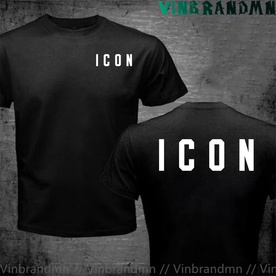 Drôle icône Logo T-Shirt hommes icône marque décontracté hommes T-Shirt pur coton respirant Couples 