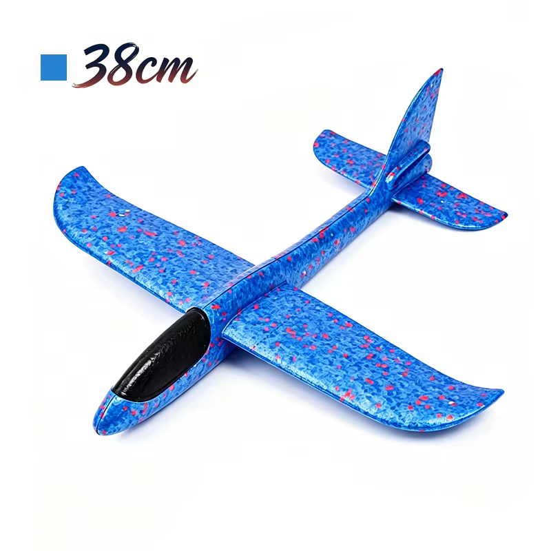 Avion planeur en mousse 38/48cm, jouet à lancer à la main avec 2 modes de vol, avion acrobatique en 