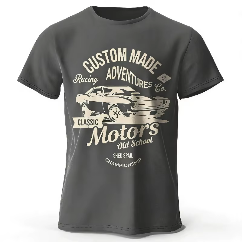 T-shirt pour homme 100% coton, surdimensionné, style hip-hop, streetwear, tissu respirant vintage, f