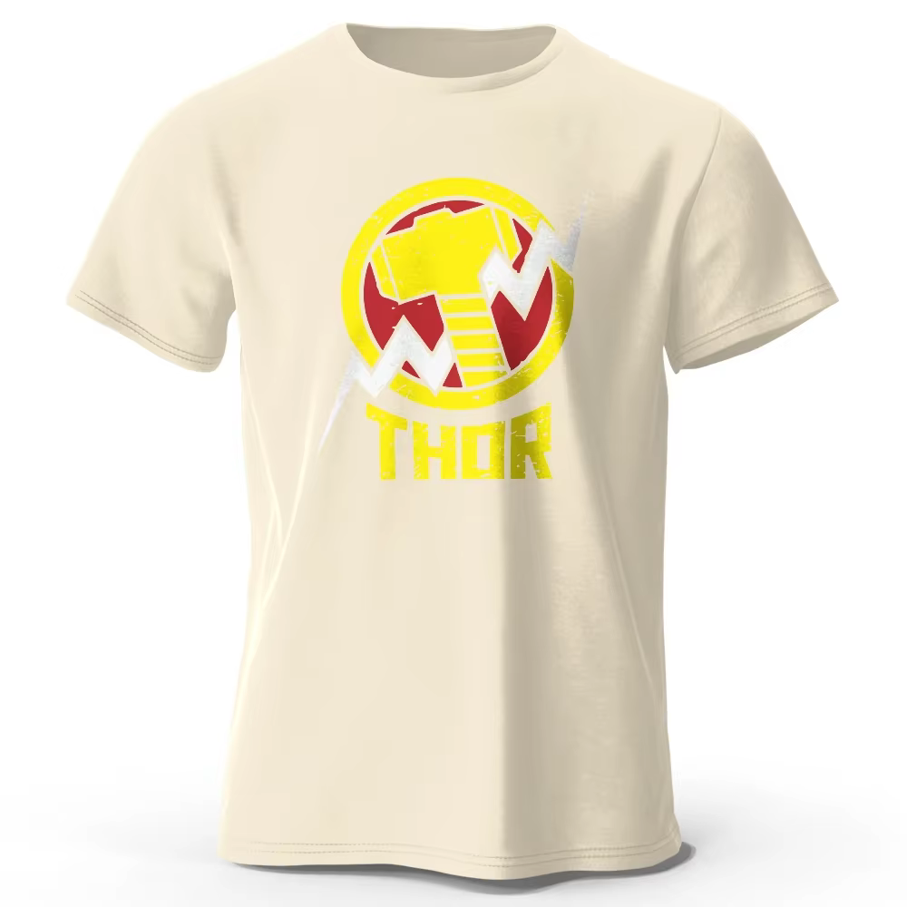 T-Shirt imprimé The Hero Thor pour hommes et femmes, 100% coton, surdimensionné, classique, Vintage,