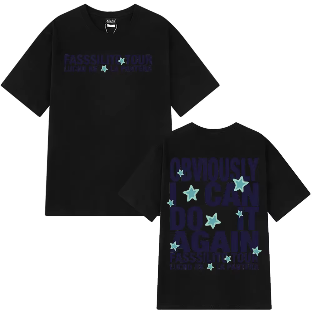 T-shirts imprimés Lucho Rk La Pantera Fassilito Tour 2026 pour hommes et femmes, T-shirt décontracté
