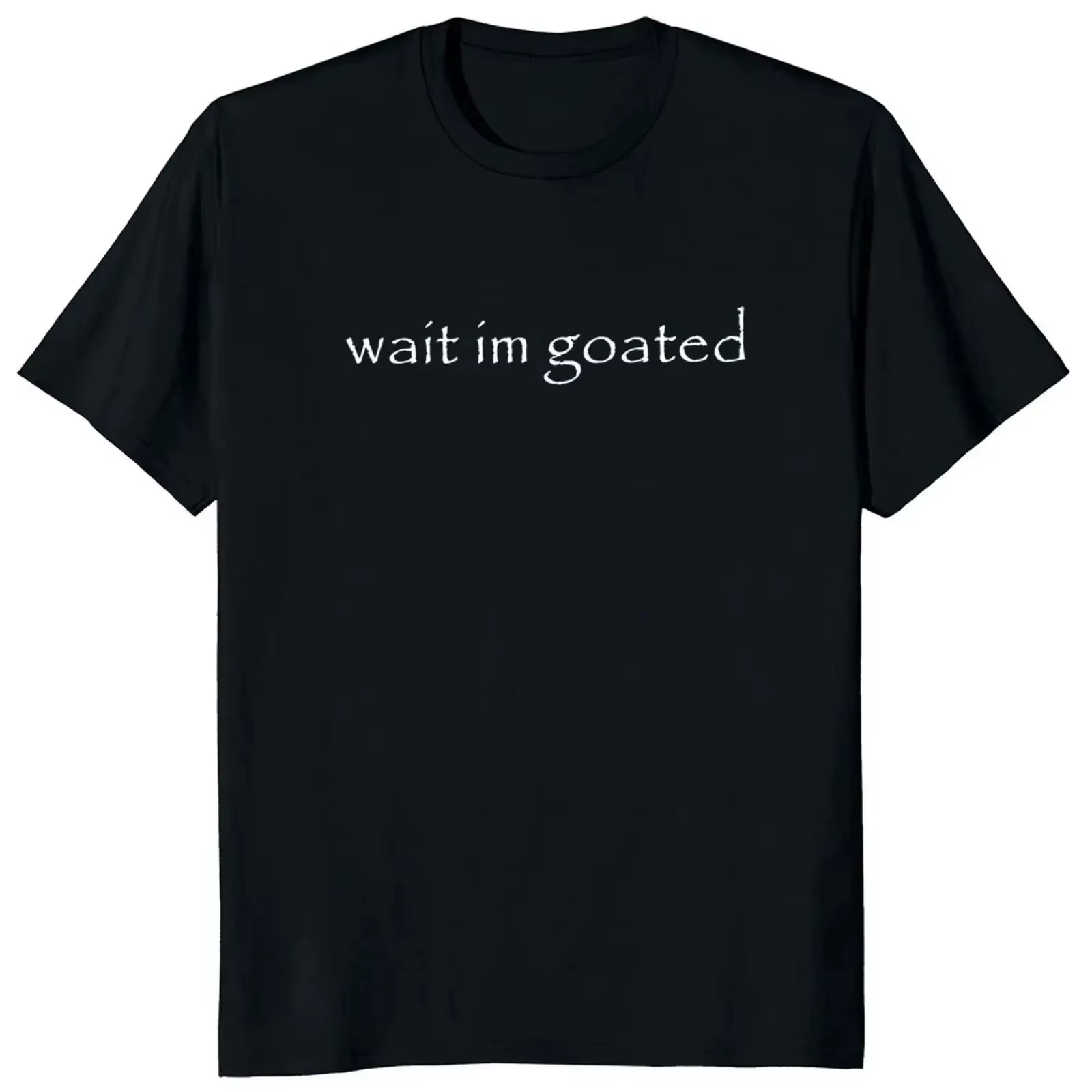 Attendre j'ai mal t-shirt drôle Meme tendance Y2k à manches courtes col rond été T-shirts décontract