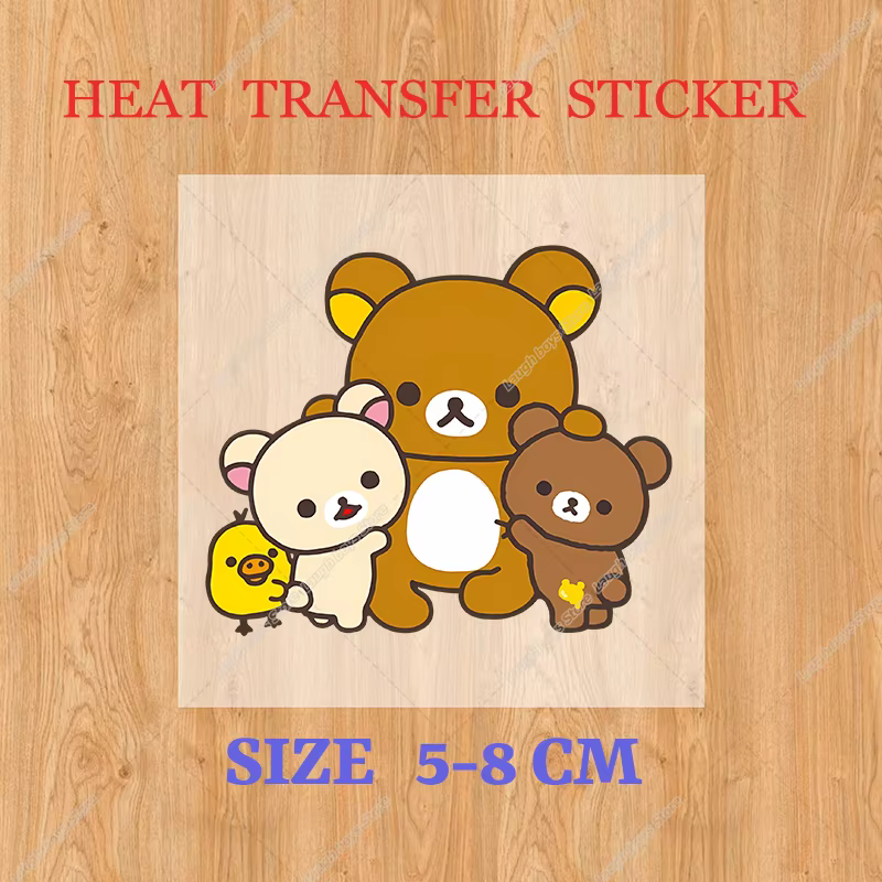 T-shirts Kawaii Rilakkuma, imprimé ours mignon, col rond, T-shirt d'été décontracté, manches courtes