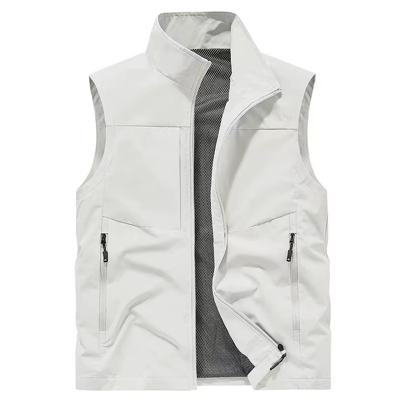 Gilet en laine d'agneau pour homme, veste sans manches rembourrée chaude pour l'hiver, doublure en p