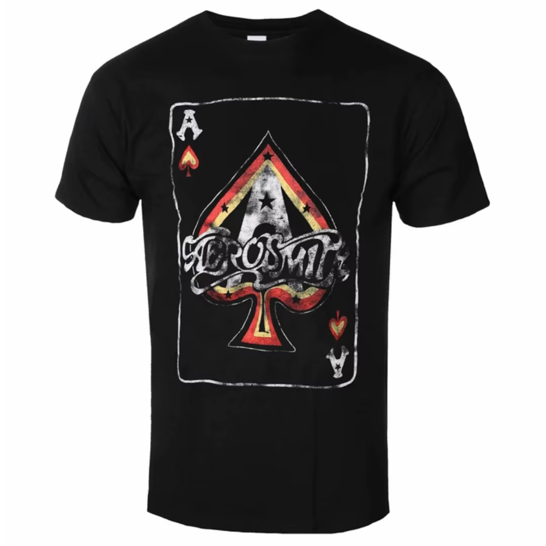 Aerosmith - T-shirt imprimé avec logo pour tous les jours et pour les festivals de musique, articles