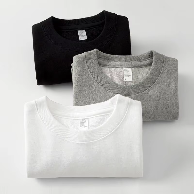 Pull en coton épais 360g, couleur unie, ample, décontracté, pour hommes et femmes, pull à capuche po