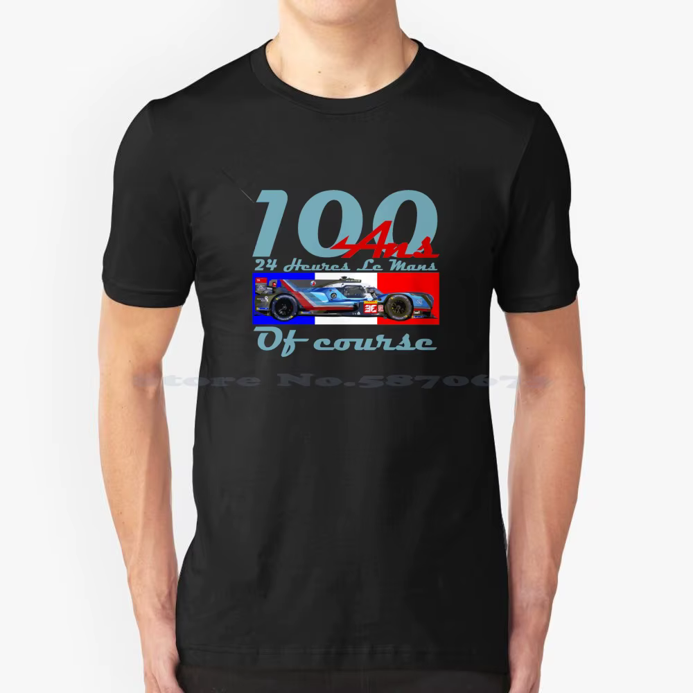 T-shirt 24 Heures du Mans 100% Coton, Tee-shirt 24 Heures du Mans CentSUPP100 Years Car Race Enduran