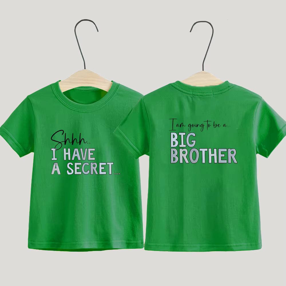 T-Shirt Big Brother, j'ai un Secret promu à gros frère, annonce de grossesse, cadeau pour faire être