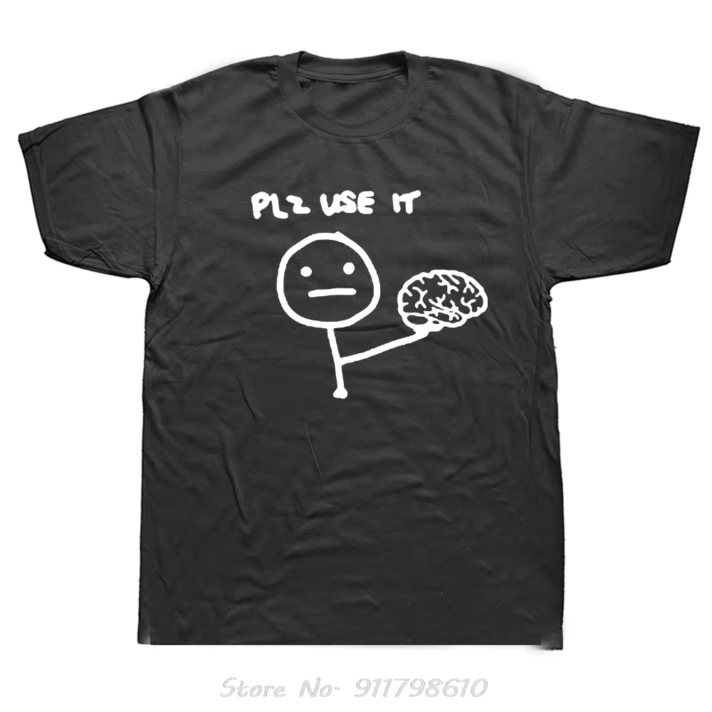 Vêtements pour hommes drôles, veuillez utiliser ce sarcasme de cerveau, T-shirt surdimensionné, Stre