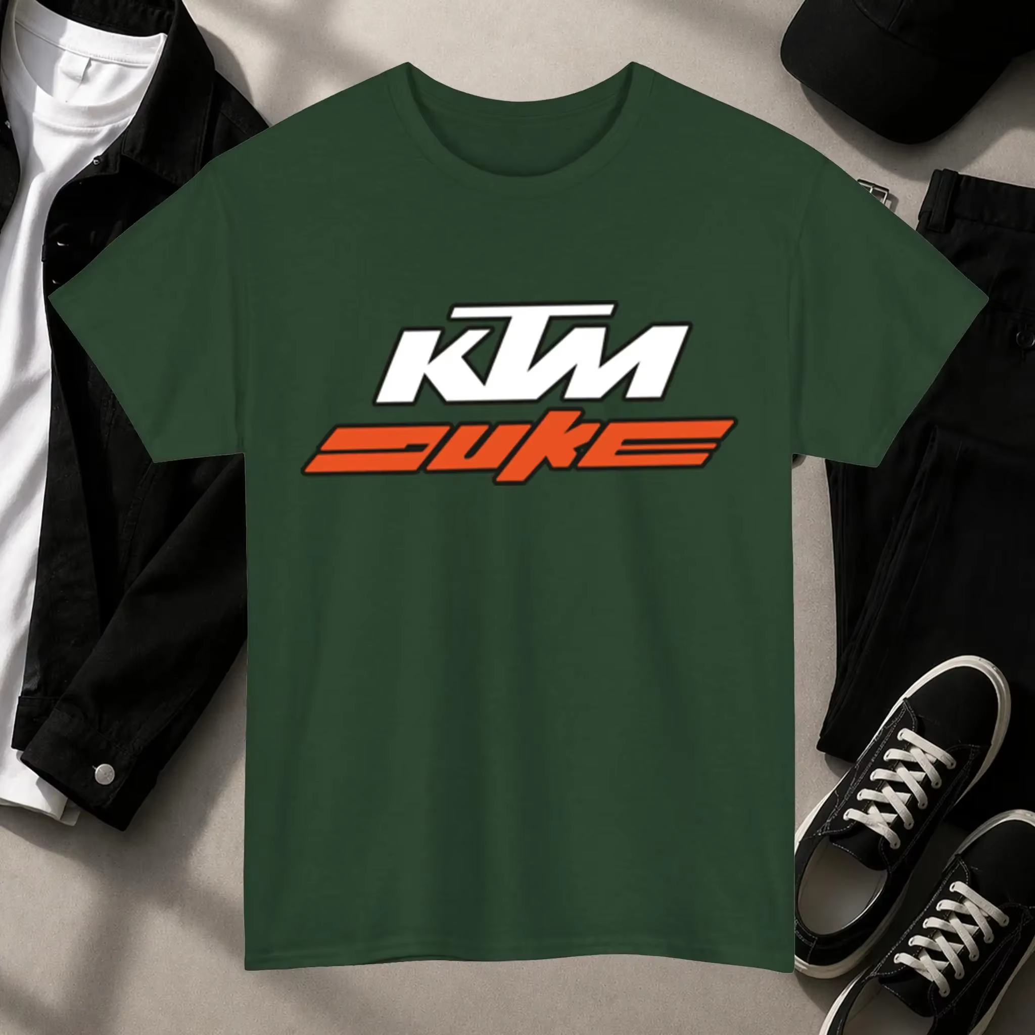 T-shirt KTM Duke, t-shirt graphique de course sur route, vêtements de style motard