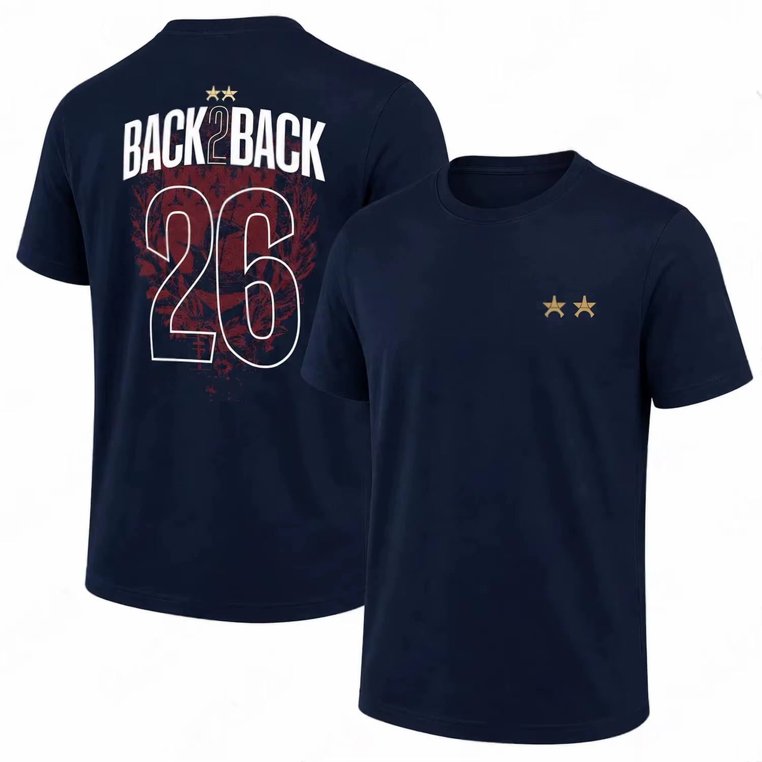 Nouvelle collection de t-shirts commémoratifs Dembélé Back 2 Back 26 pour l'été 2026 – T-shirts ampl