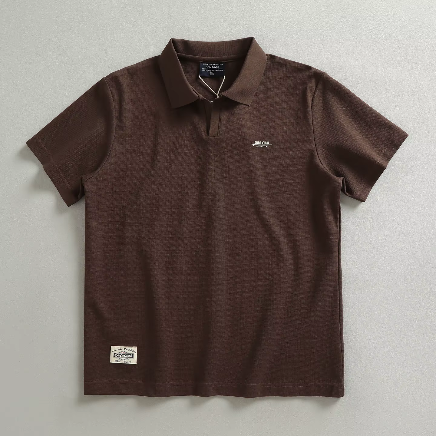 Polo imprimé double tricotage 320 g/m² de qualité supérieure pour homme – Classique, élégant, polyva