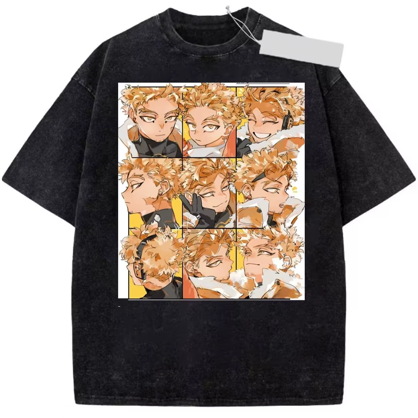 T-shirt surdimensionné en coton de haute qualité pour hommes et femmes, à manches courtes, avec dess