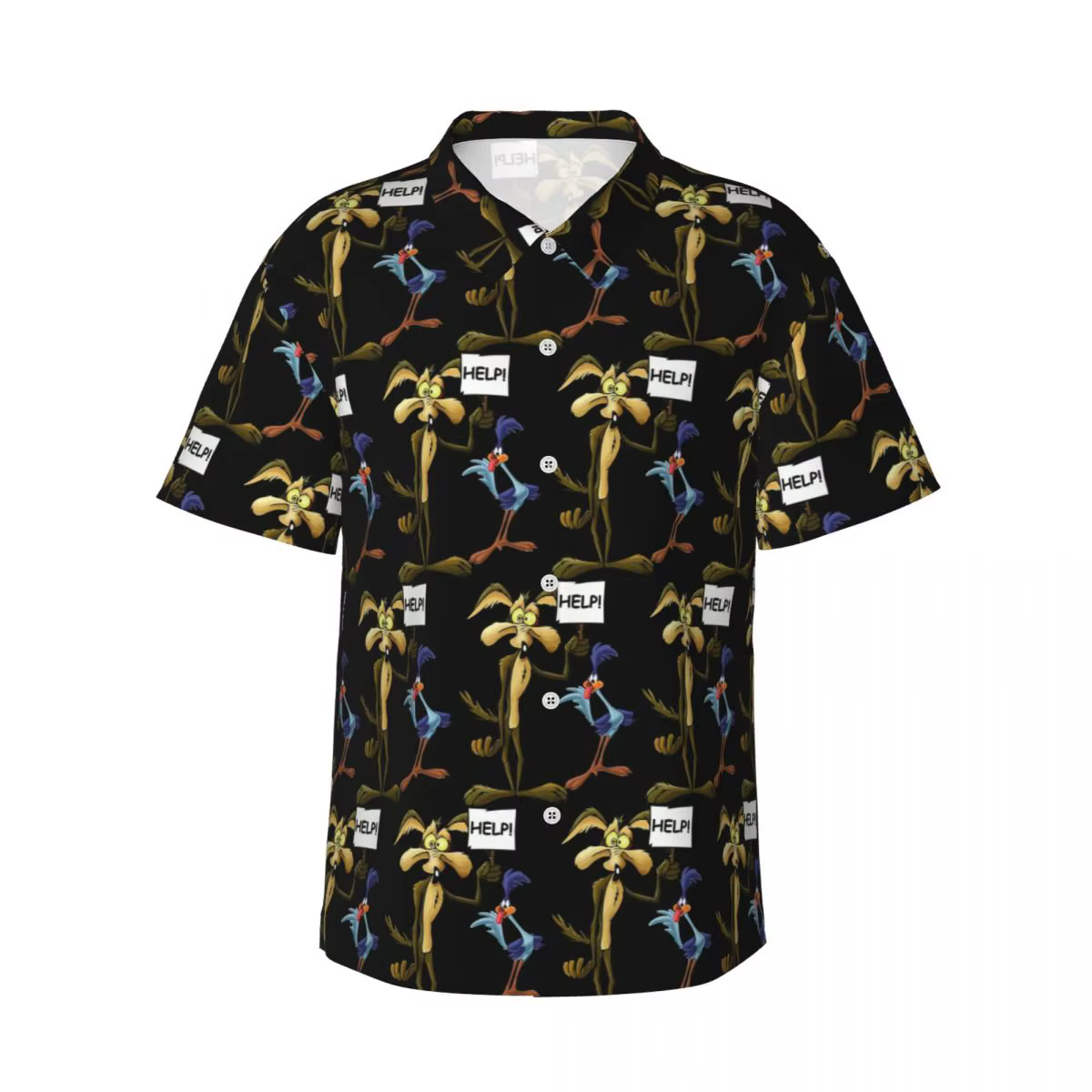 Chemises hawaïennes Roadrunner Coyote pour hommes, chemises décontractées à manches courtes pour l'é