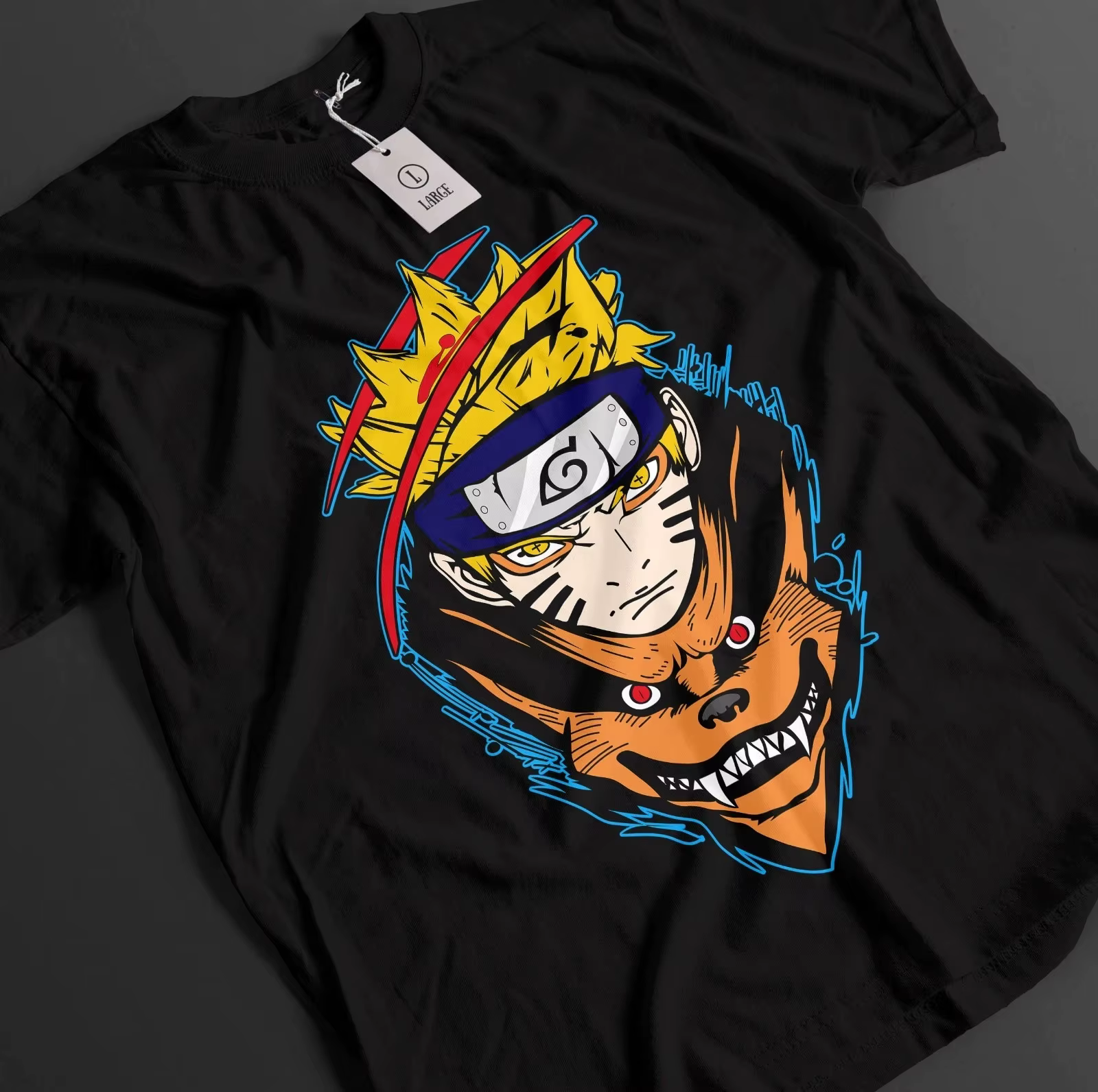 T-shirt Naruto relaxant et confortable, T-shirt Kurama, Anime Minato, Boruto 2026, nouveau coton d'é