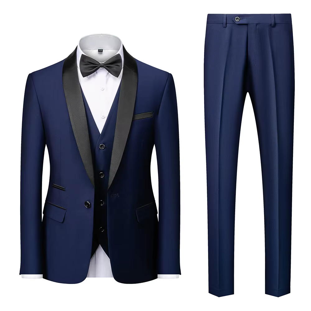 M-6XL hommes décontracté affaires ont fumé imbibé haut de gamme marque Boutique mode Blazer glaPants