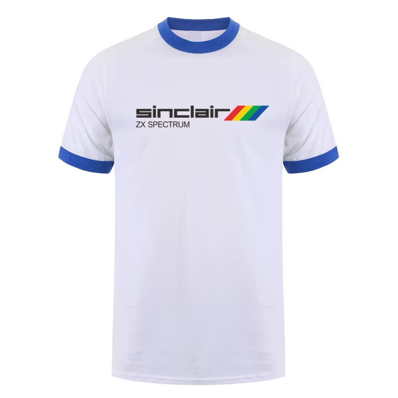 Sinclair Zx spectre T-shirt hauts été à manches courtes coton homme Sinclair Zx spectre T-shirt homm