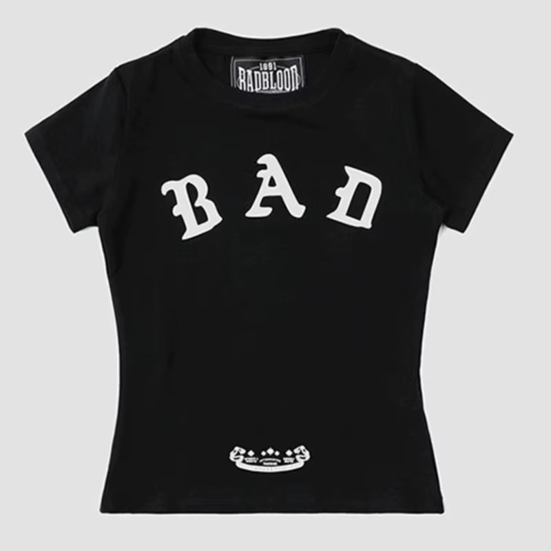 T-shirt court pour femme, été, décontracté, col rond, imprimé lettres, pur coton, mode streetwear, r