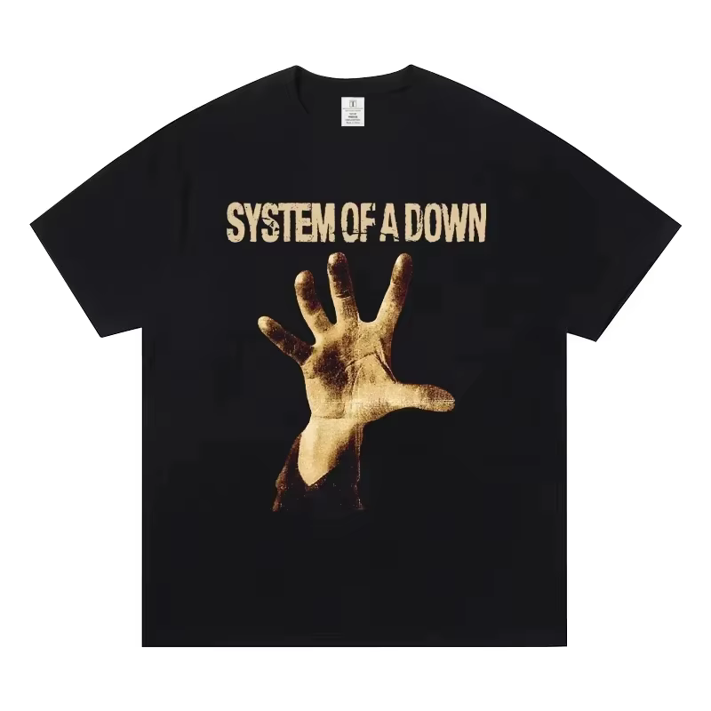 Système d'un groupe vers le bas hommes T-shirt coton doux été T-shirt femmes mode T-shirt mâle Rock 