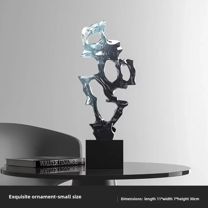Lumière chaude de luxe, Simple, abstraite, haut de gamme, Sculpture, ornement, étagère, cadeau, salo