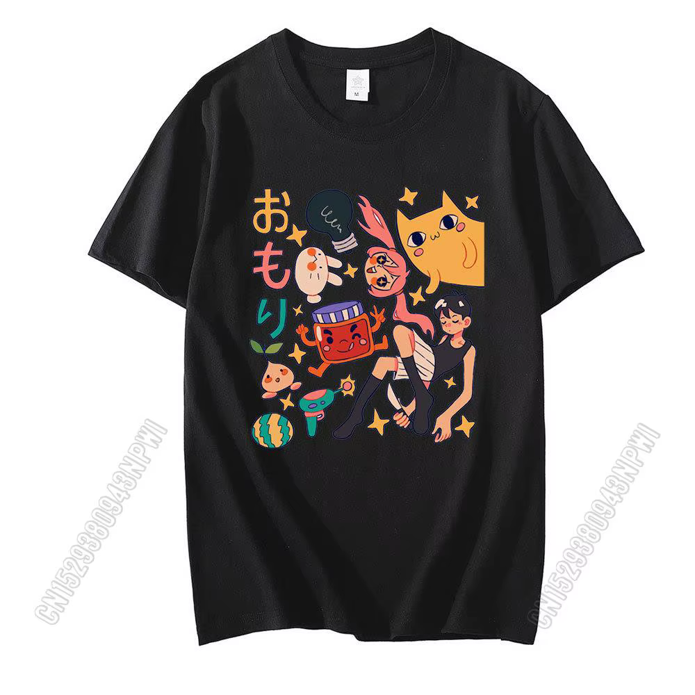 Omori-T-shirt à manches courtes en coton et polyester, haut à la mode, Harajuku imprimé, T-shirt Y-C