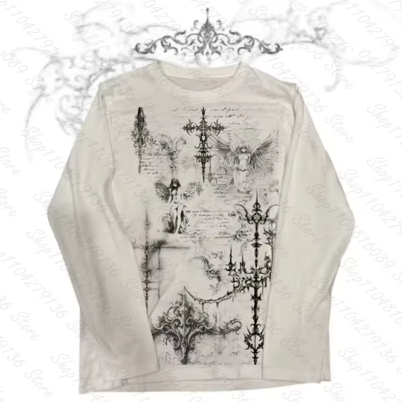 Femme vêtements pour femmes Kawaii Emo graphique t-shirts Y2k hauts haut court femmes recadrée Shouj