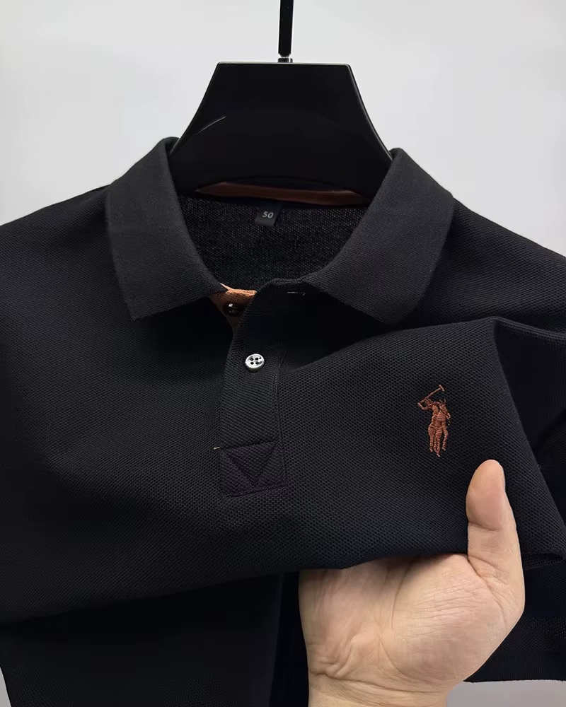 Marque haut de gamme 100% coton manches courtes polo shirt hommes été mode Designer nouveau poney br